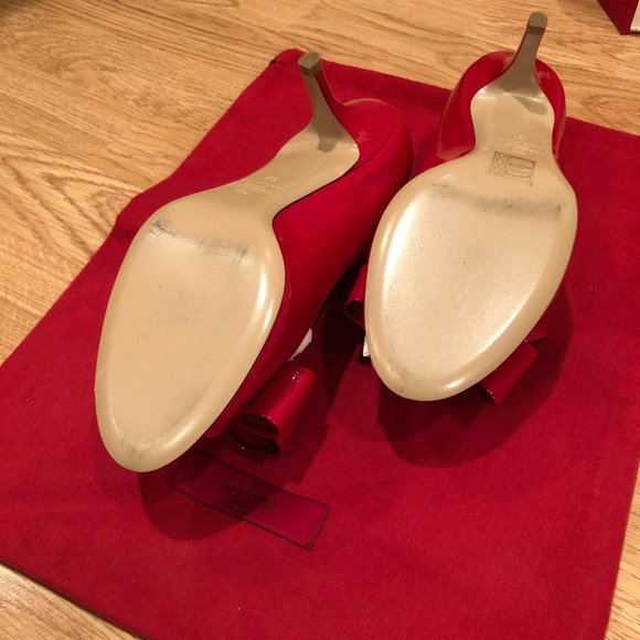 Valentino Couture Bow Open Toe Pump - Picture 3 of 5